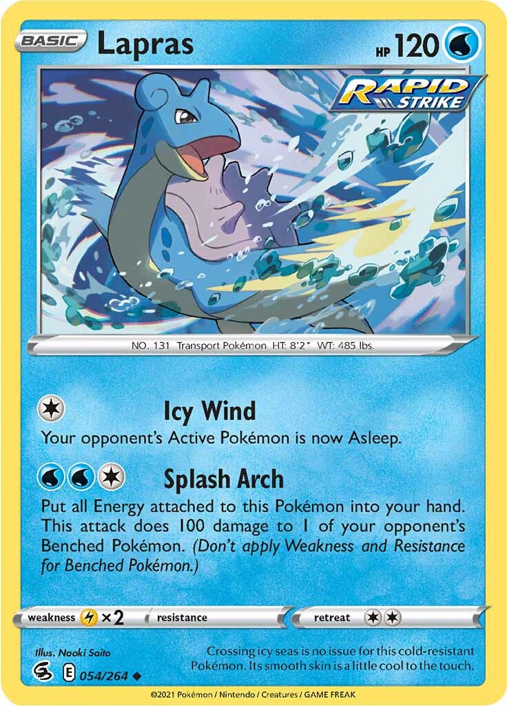 Lapras (054/264) [Sword & Shield: Fusion Strike] | Shuffle n Cut Hobbies & Games