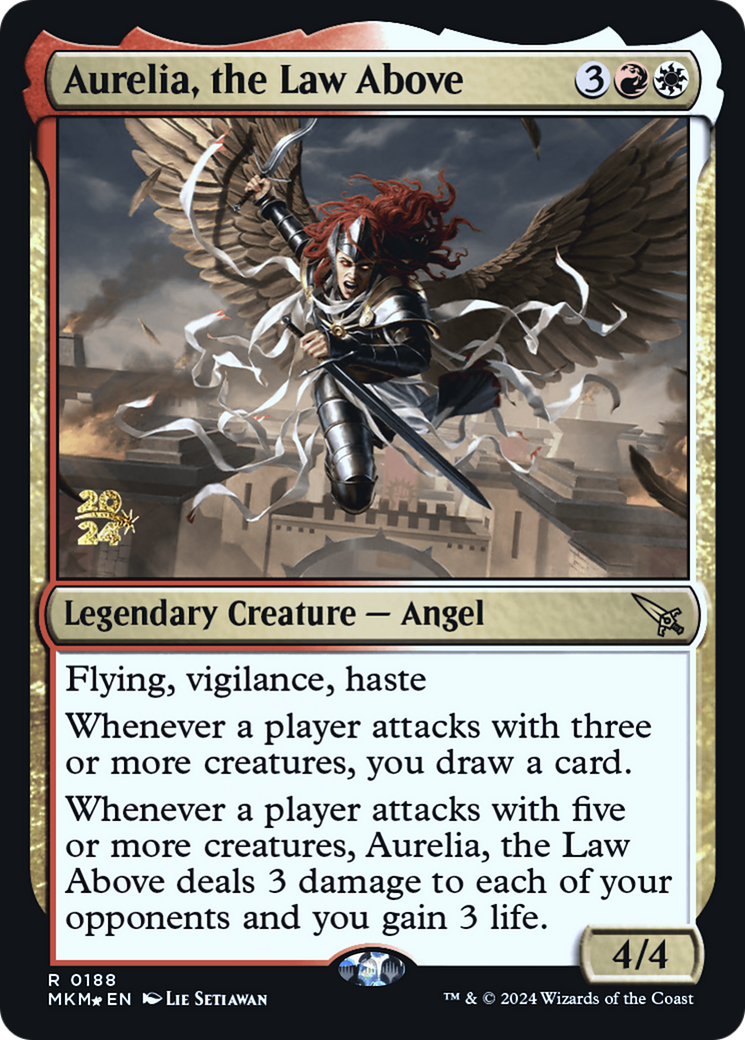 Aurelia, the Law Above [Murders at Karlov Manor Prerelease Promos] | Shuffle n Cut Hobbies & Games