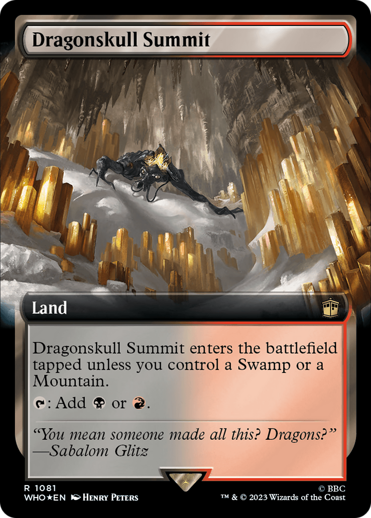 Dragonskull Summit (Extended Art) (Surge Foil) [Doctor Who] | Shuffle n Cut Hobbies & Games