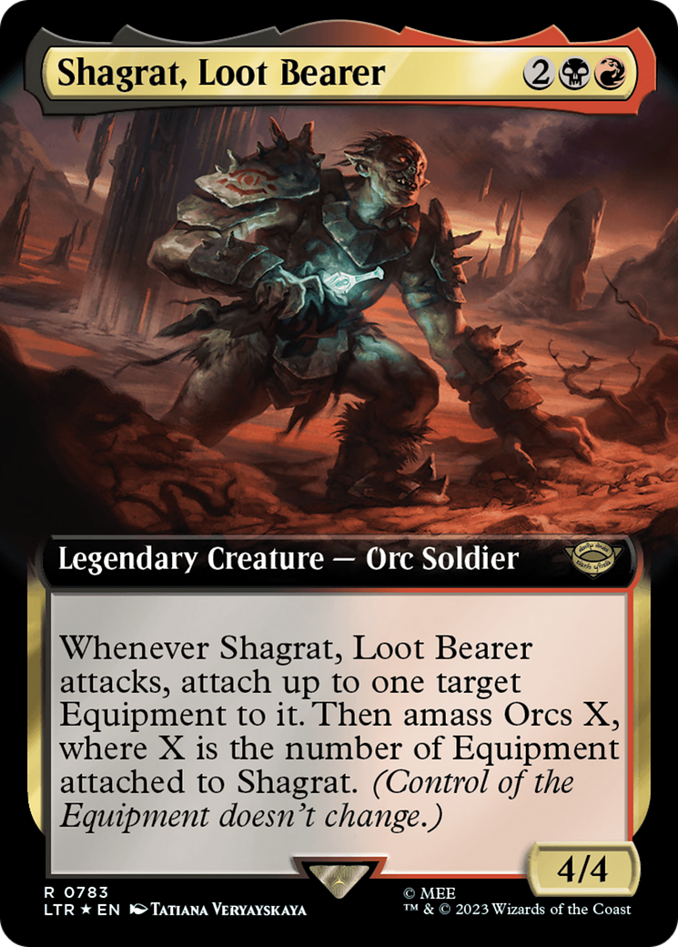 Shagrat, Loot Bearer (Extended Art) (Surge Foil) [The Lord of the Rings: Tales of Middle-Earth] | Shuffle n Cut Hobbies & Games