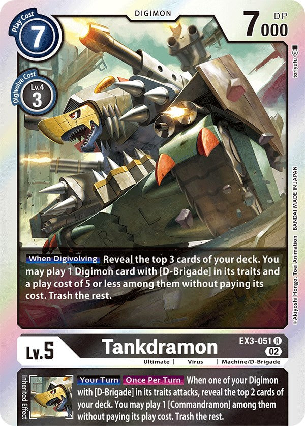 Tankdramon [EX3-051] [Draconic Roar] | Shuffle n Cut Hobbies & Games