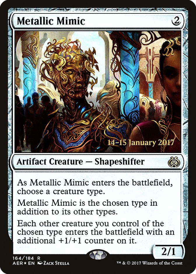 Metallic Mimic [Aether Revolt Prerelease Promos] | Shuffle n Cut Hobbies & Games