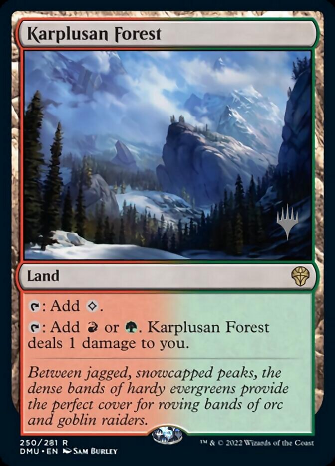 Karplusan Forest (Promo Pack) [Dominaria United Promos] | Shuffle n Cut Hobbies & Games