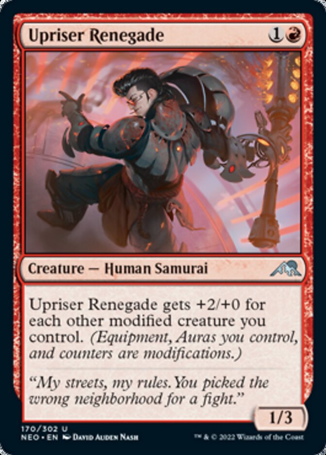 Upriser Renegade [Kamigawa: Neon Dynasty] | Shuffle n Cut Hobbies & Games