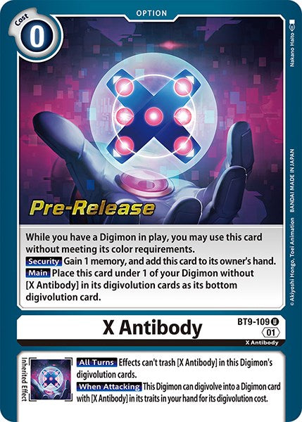 X Antibody [BT9-109] [X Record Pre-Release Promos] | Shuffle n Cut Hobbies & Games