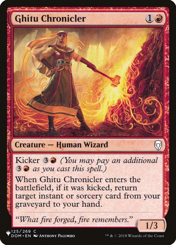 Ghitu Chronicler [The List] | Shuffle n Cut Hobbies & Games