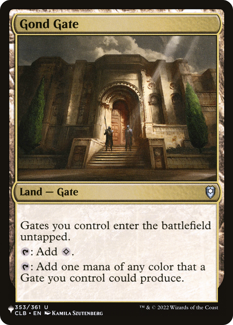 Gond Gate [The List] | Shuffle n Cut Hobbies & Games