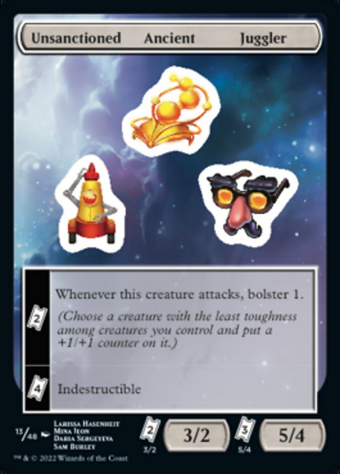 Unsanctioned Ancient Juggler [Unfinity Stickers] | Shuffle n Cut Hobbies & Games