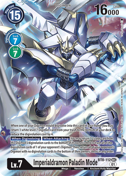 Imperialdramon: Paladin Mode [BT8-112] (Alternate Art) [New Awakening] | Shuffle n Cut Hobbies & Games