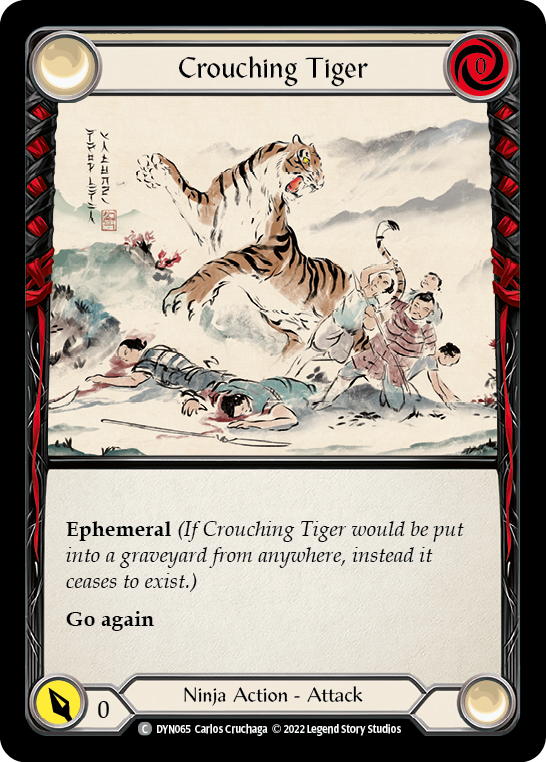 Crouching Tiger [DYN065] (Dynasty)  Rainbow Foil | Shuffle n Cut Hobbies & Games