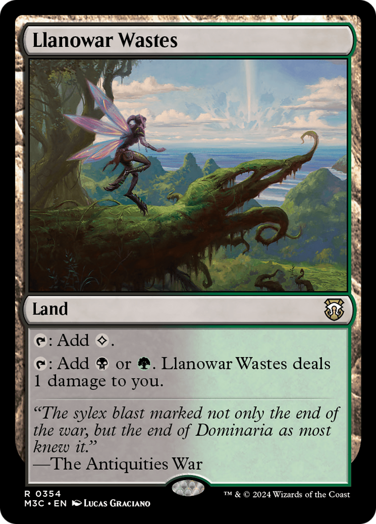 Llanowar Wastes (Ripple Foil) [Modern Horizons 3 Commander] | Shuffle n Cut Hobbies & Games