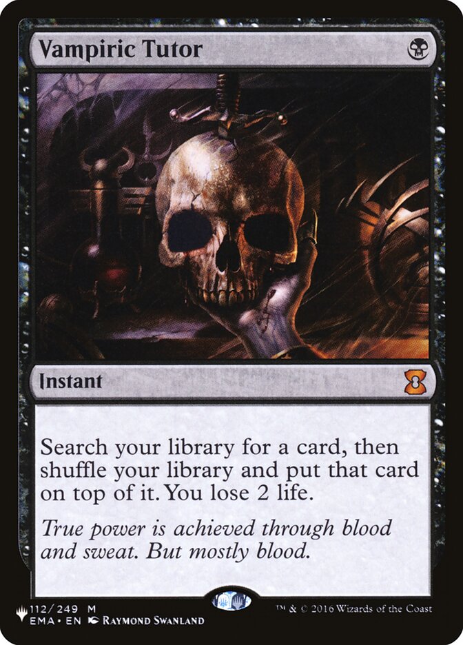 Vampiric Tutor [The List] | Shuffle n Cut Hobbies & Games