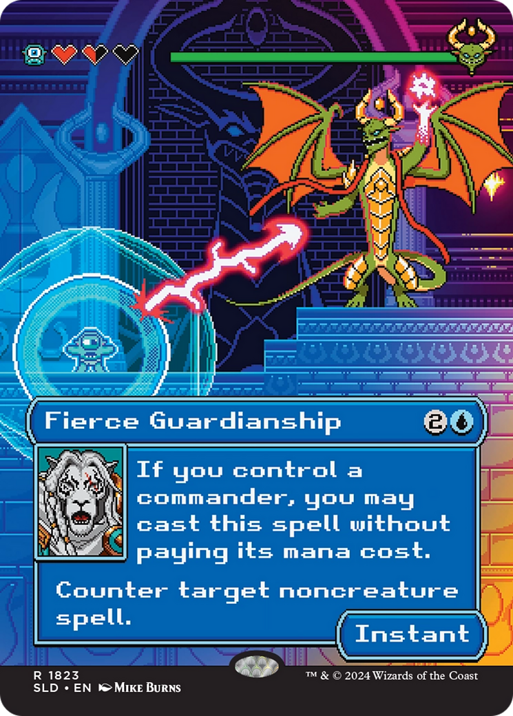 Fierce Guardianship (Rainbow Foil) [Secret Lair Drop Series] | Shuffle n Cut Hobbies & Games