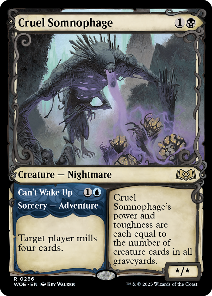 Cruel Somnophage // Can't Wake Up (Showcase) [Wilds of Eldraine] | Shuffle n Cut Hobbies & Games