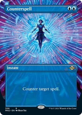 Counterspell (Borderless Alternate Art) [Modern Horizons 2] | Shuffle n Cut Hobbies & Games