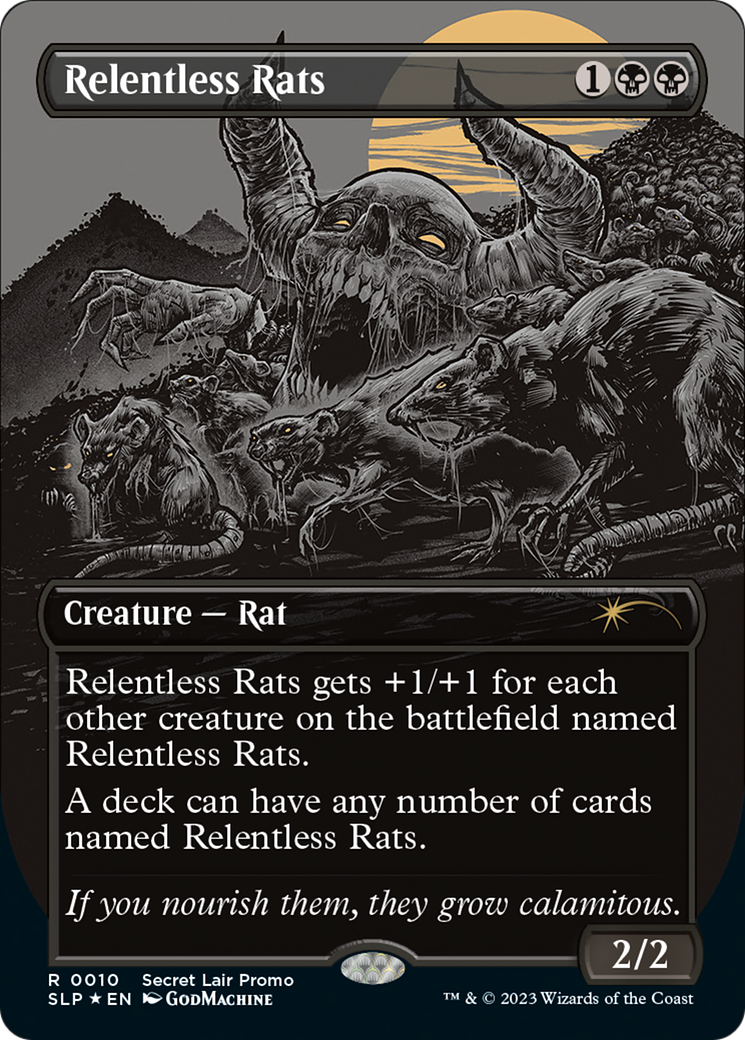 Relentless Rats (Borderless) [Secret Lair Showdown] | Shuffle n Cut Hobbies & Games