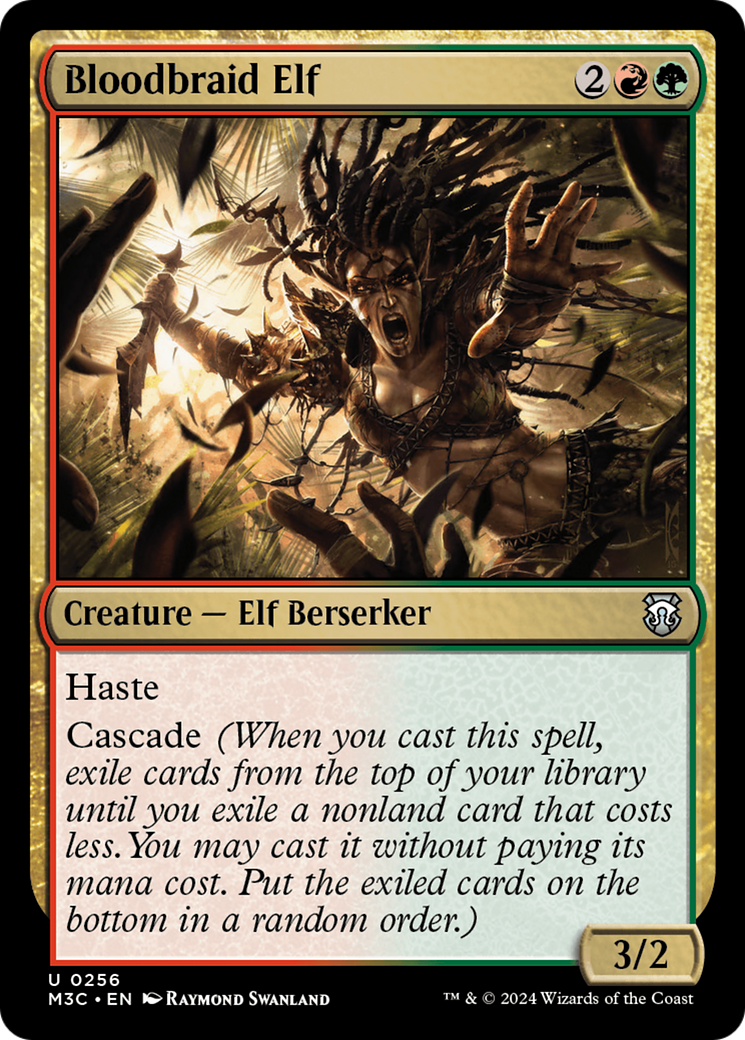 Bloodbraid Elf (Ripple Foil) [Modern Horizons 3 Commander] | Shuffle n Cut Hobbies & Games