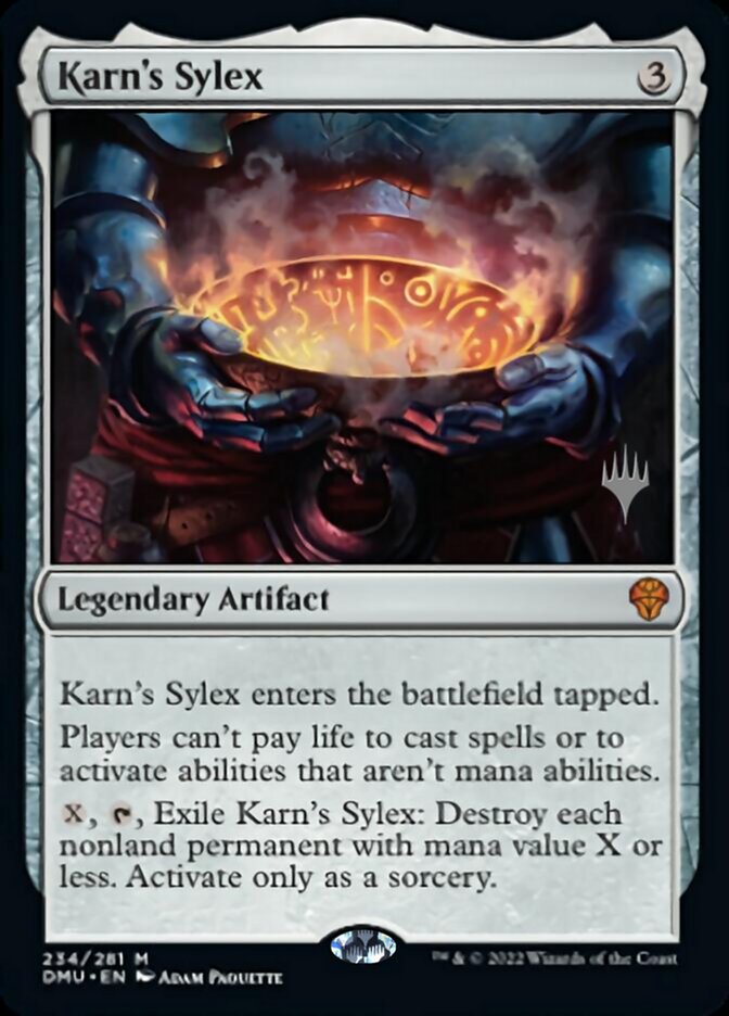 Karn's Sylex (Promo Pack) [Dominaria United Promos] | Shuffle n Cut Hobbies & Games