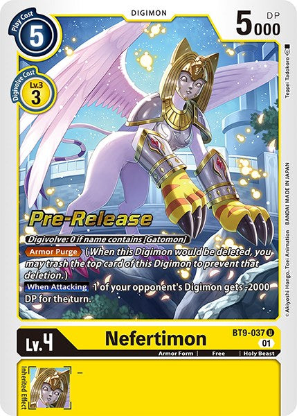 Nefertimon [BT9-037] [X Record Pre-Release Promos] | Shuffle n Cut Hobbies & Games