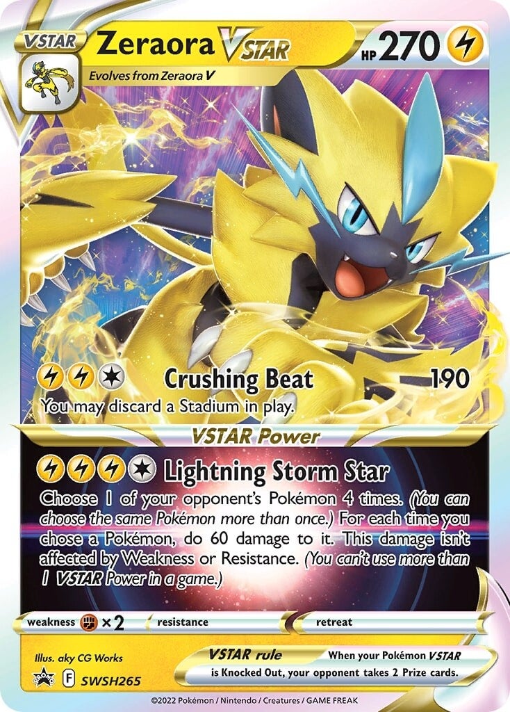 Zeraora VSTAR (SWSH265) [Sword & Shield: Black Star Promos] | Shuffle n Cut Hobbies & Games