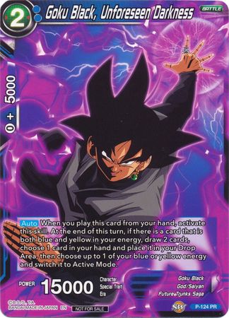 Goku Black, Unforeseen Darkness (P-124) [Promotion Cards] | Shuffle n Cut Hobbies & Games