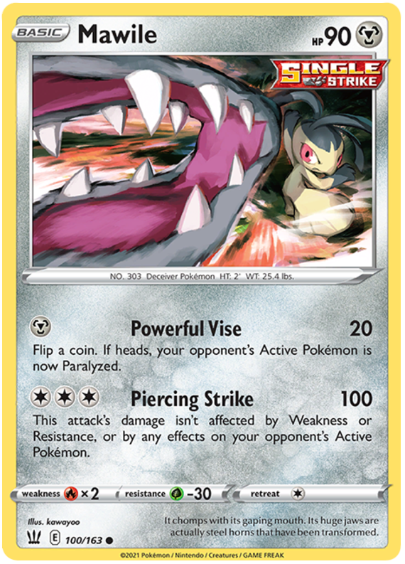 Mawile (100/163) [Sword & Shield: Battle Styles] | Shuffle n Cut Hobbies & Games