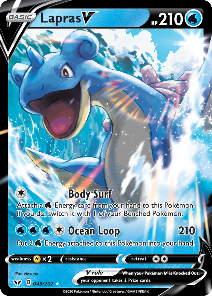 Lapras V (049/202) [Sword & Shield: Base Set] | Shuffle n Cut Hobbies & Games