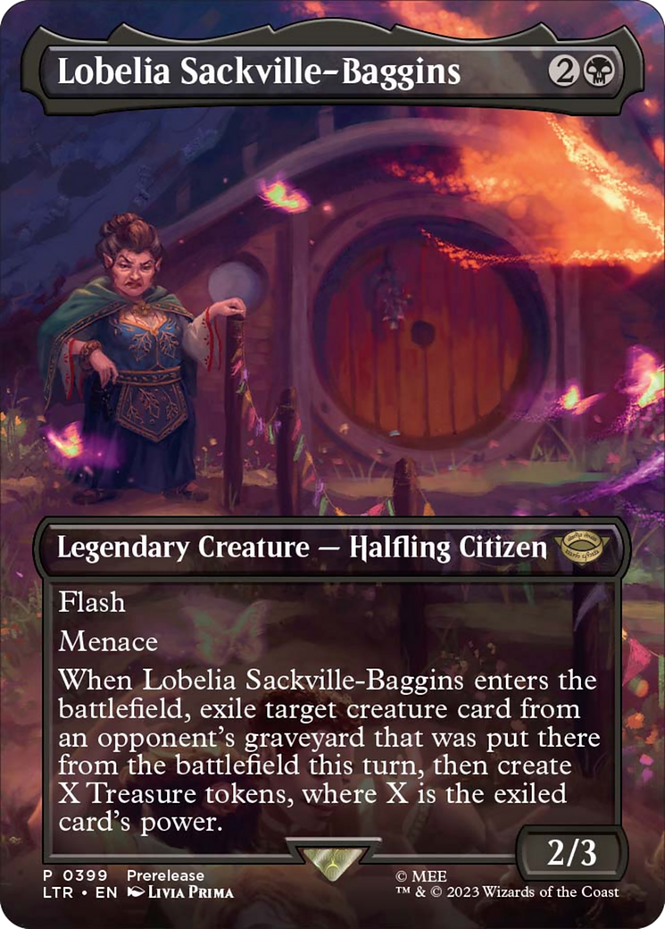 Lobelia Sackville-Baggins (Borderless Alternate Art) [The Lord of the Rings: Tales of Middle-Earth] | Shuffle n Cut Hobbies & Games