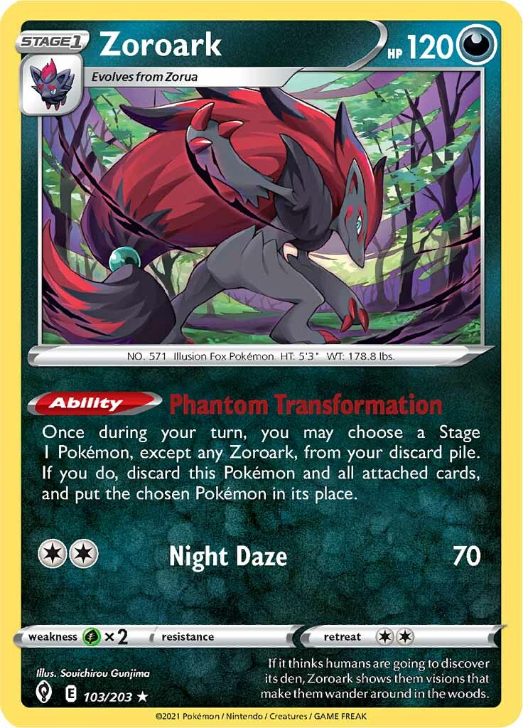 Zoroark (103/203) [Sword & Shield: Evolving Skies] | Shuffle n Cut Hobbies & Games