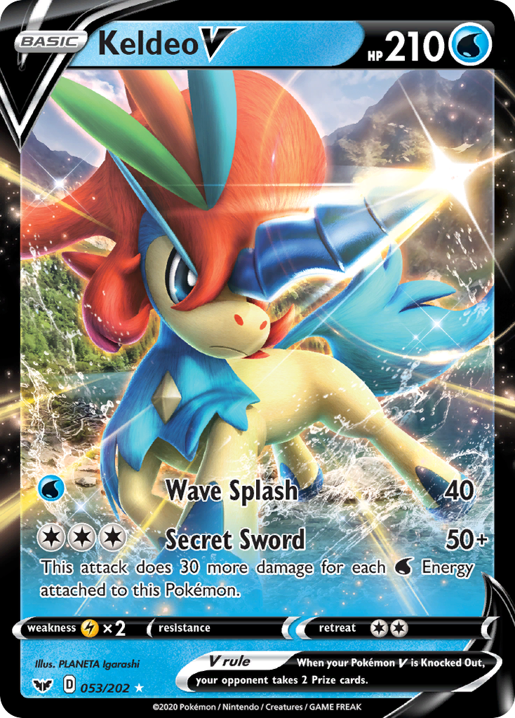 Keldeo V (053/202) [Sword & Shield: Base Set] | Shuffle n Cut Hobbies & Games