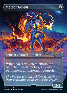 Meteor Golem (Borderless) [Secret Lair Drop Series] | Shuffle n Cut Hobbies & Games