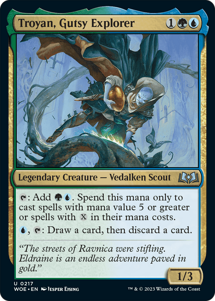 Troyan, Gutsy Explorer [Wilds of Eldraine] | Shuffle n Cut Hobbies & Games