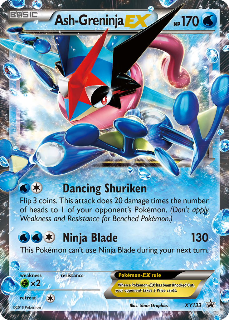 Ash-Greninja EX (XY133) [XY: Black Star Promos] | Shuffle n Cut Hobbies & Games