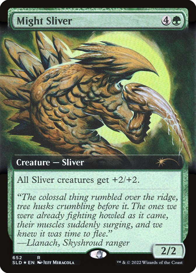 Might Sliver (Extended Art) [Secret Lair Drop Promos] | Shuffle n Cut Hobbies & Games