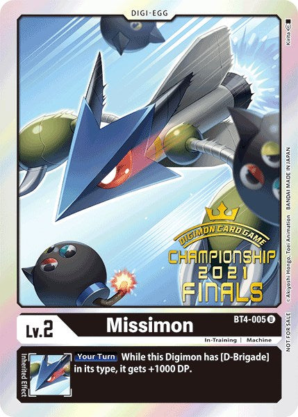 Missimon [BT4-005] (2021 Championship Finals Event Pack Alt-Art Gold Stamp Set) [Great Legend Promos] | Shuffle n Cut Hobbies & Games