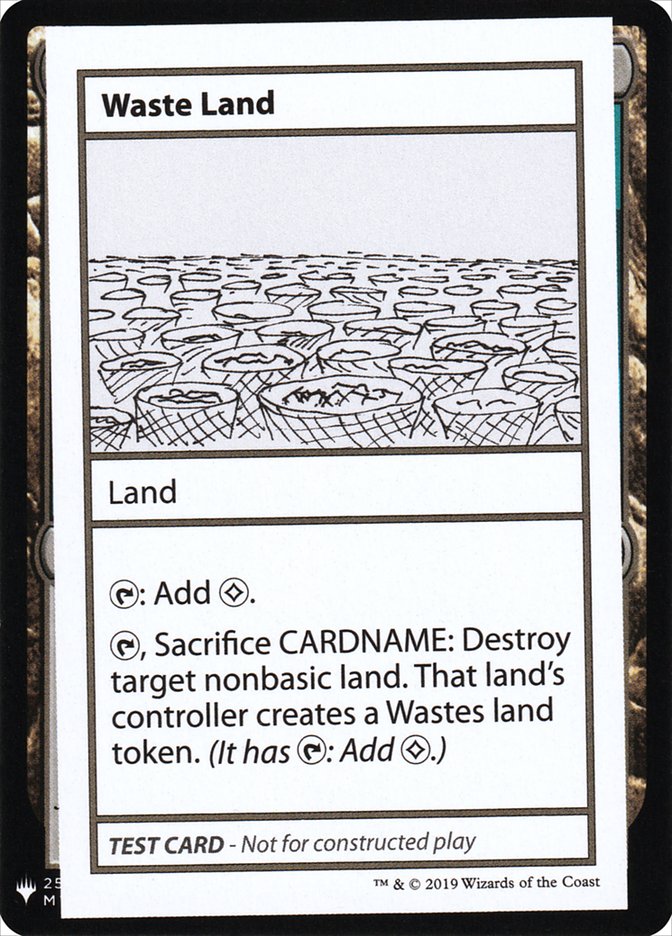 Waste Land [Mystery Booster Playtest Cards] | Shuffle n Cut Hobbies & Games