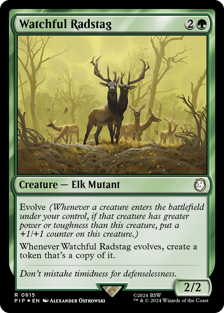 Watchful Radstag (Surge Foil) [Fallout] | Shuffle n Cut Hobbies & Games