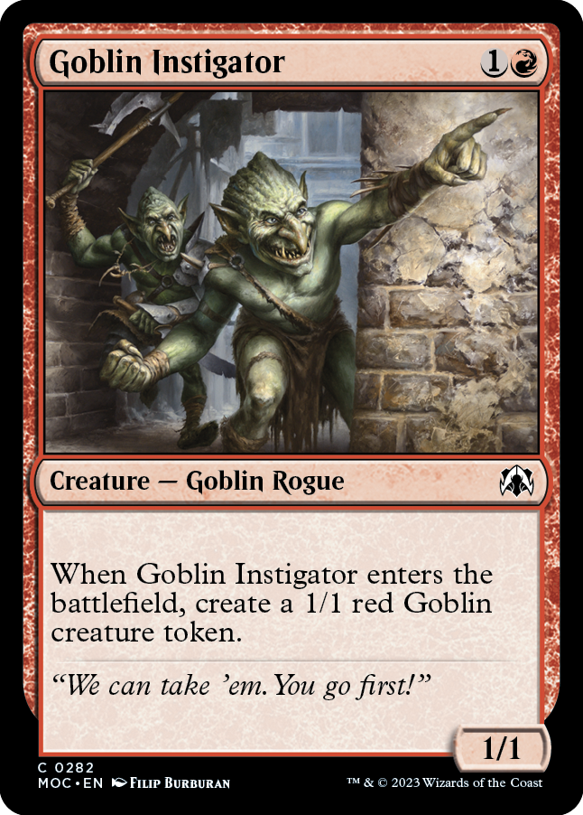 Goblin Instigator [March of the Machine Commander] | Shuffle n Cut Hobbies & Games