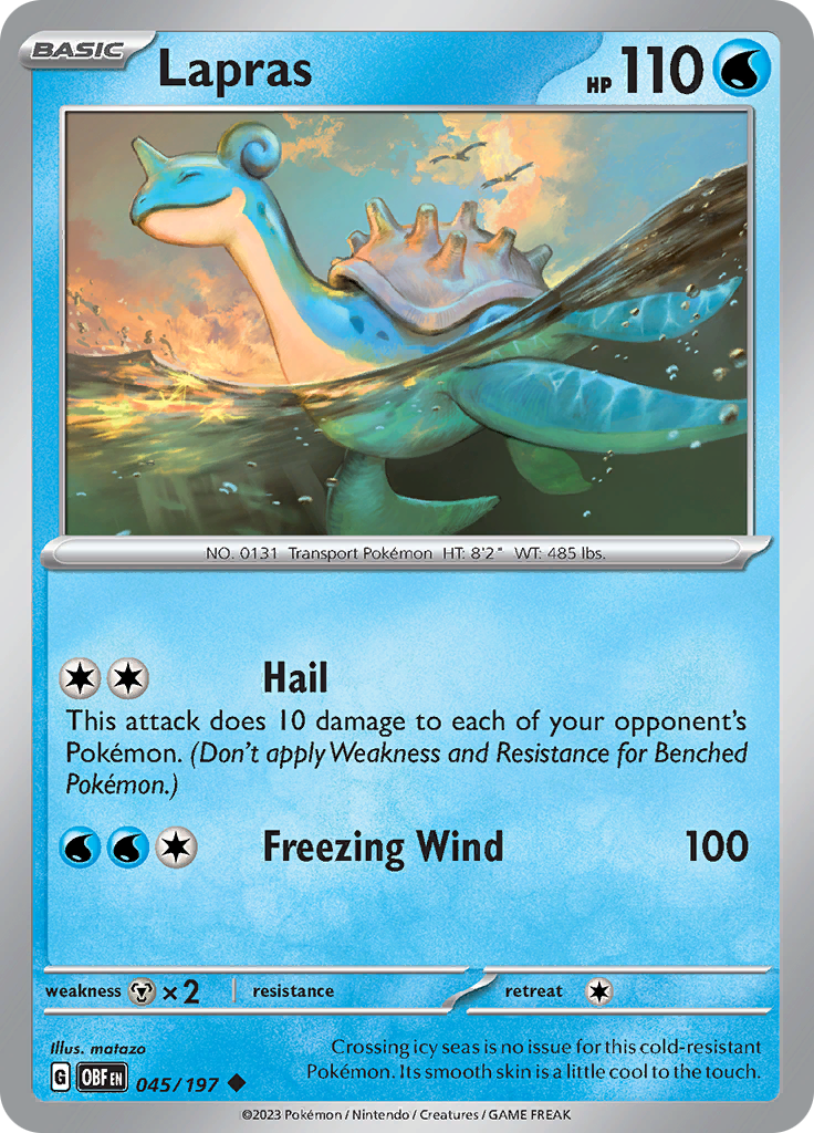 Lapras (045/197) [Scarlet & Violet: Obsidian Flames] | Shuffle n Cut Hobbies & Games