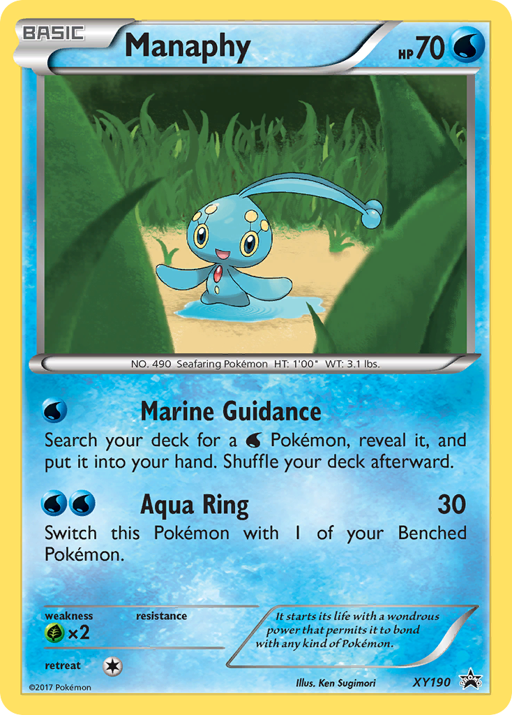 Manaphy (XY190) [XY: Black Star Promos] | Shuffle n Cut Hobbies & Games