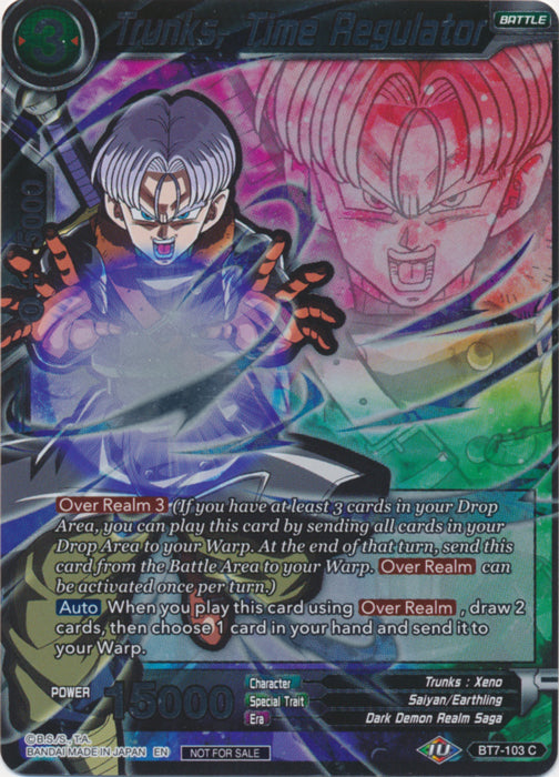 Trunks, Time Regulator (Event Pack 05) (BT7-103) [Promotion Cards] | Shuffle n Cut Hobbies & Games