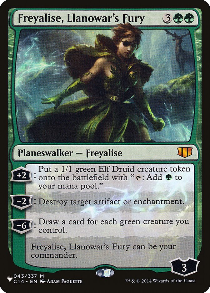 Freyalise, Llanowar's Fury [The List] | Shuffle n Cut Hobbies & Games