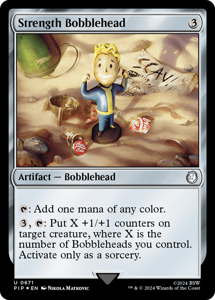 Strength Bobblehead (Surge Foil) [Fallout] | Shuffle n Cut Hobbies & Games