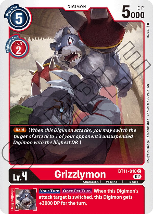 Grizzlymon [BT11-010] [Dimensional Phase] | Shuffle n Cut Hobbies & Games