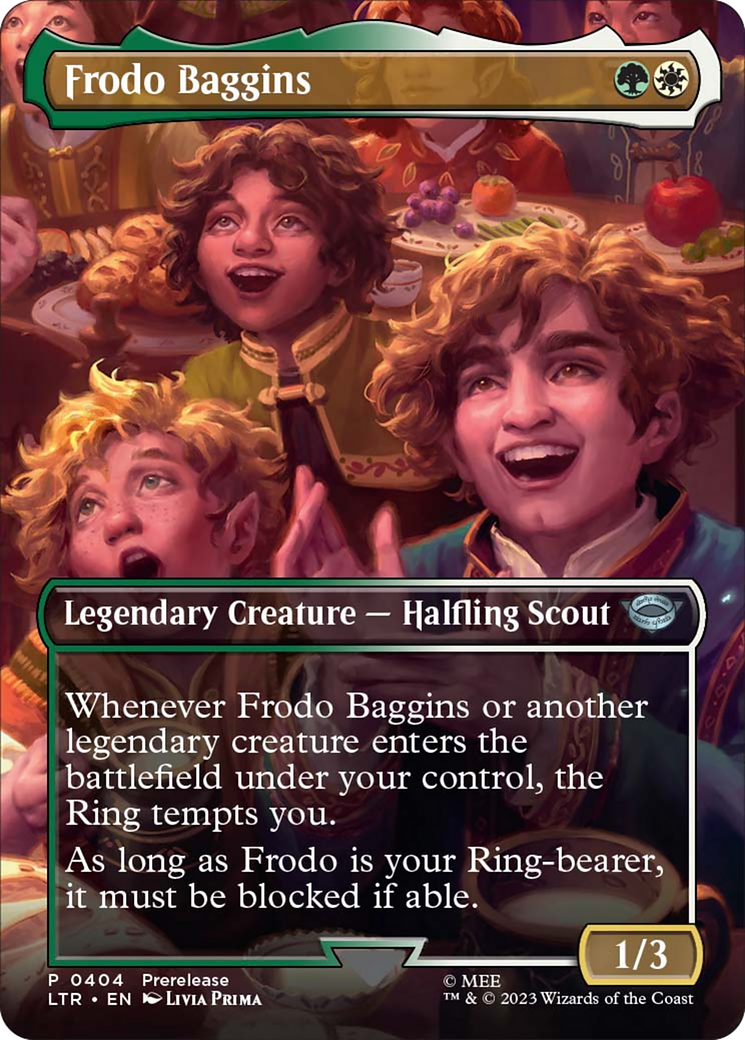 Frodo Baggins (Borderless Alternate Art) [The Lord of the Rings: Tales of Middle-Earth] | Shuffle n Cut Hobbies & Games