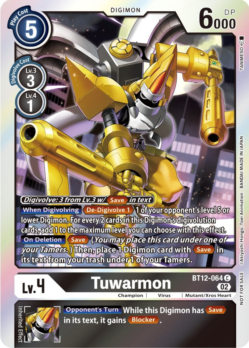 Tuwarmon [BT12-064] (Box Topper) [Across Time] | Shuffle n Cut Hobbies & Games