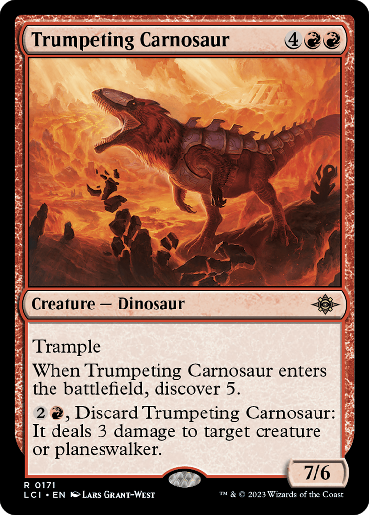 Trumpeting Carnosaur [The Lost Caverns of Ixalan] | Shuffle n Cut Hobbies & Games