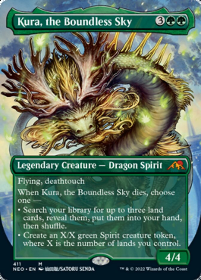 Kura, the Boundless Sky (Borderless Alternate Art) [Kamigawa: Neon Dynasty] | Shuffle n Cut Hobbies & Games