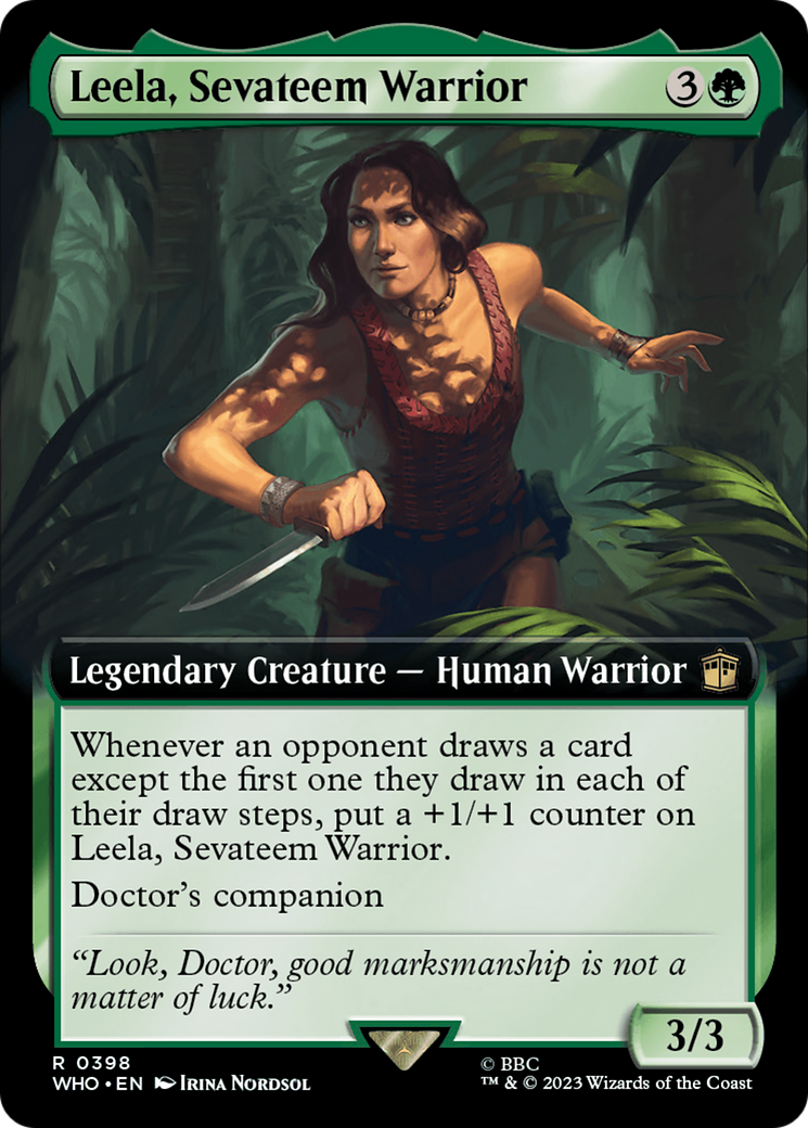 Leela, Sevateem Warrior (Extended Art) [Doctor Who] | Shuffle n Cut Hobbies & Games