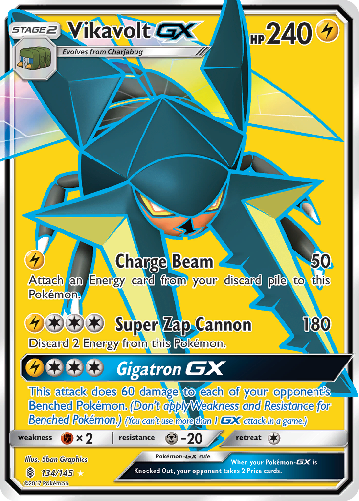 Vikavolt GX (134/145) [Sun & Moon: Guardians Rising] | Shuffle n Cut Hobbies & Games